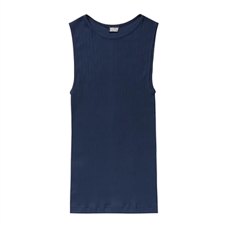 Nørgaard På Strøget NPS Tank Top Solid Colour, Marine